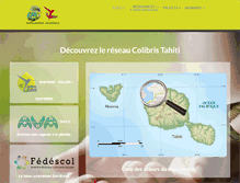 Tablet Screenshot of colibris-tahiti.org